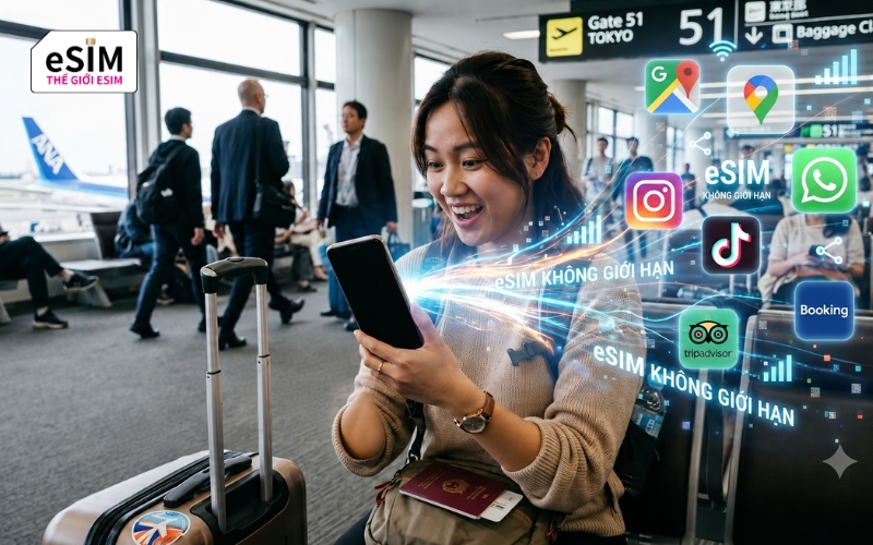 Hiểu ưu điểm và hạn chế của eSIM data không giới hạn để lựa chọn gói phù hợp nhu cầu sử dụng